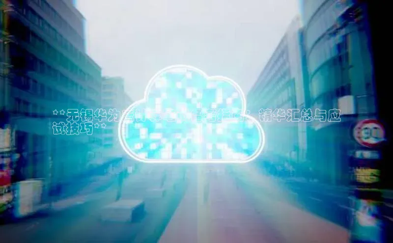 加拿大预测28在线预测官网ARGA公司**无锡华为云计算笔试备考指南：精华汇总与应
试技巧**